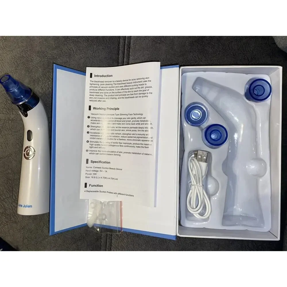 June Julien Blackhead Vacuum Remover - Blue - Picture 4 of 4